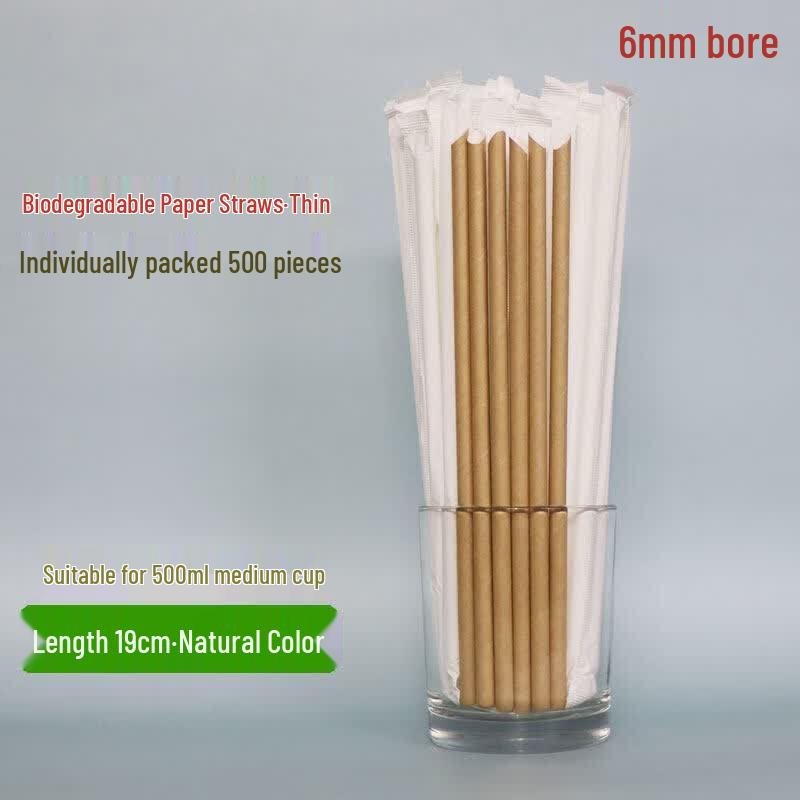 Individually Wrapped Disposable Beverage Straws
