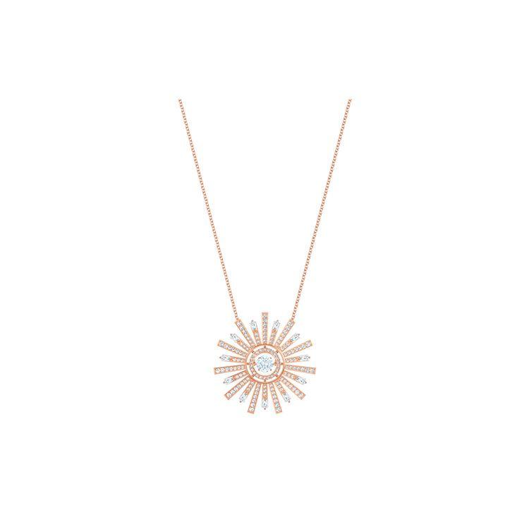 Swarovski Sunshine Alloy Necklace Women necklace Rose-Gold 5459593 Box (Random Color)