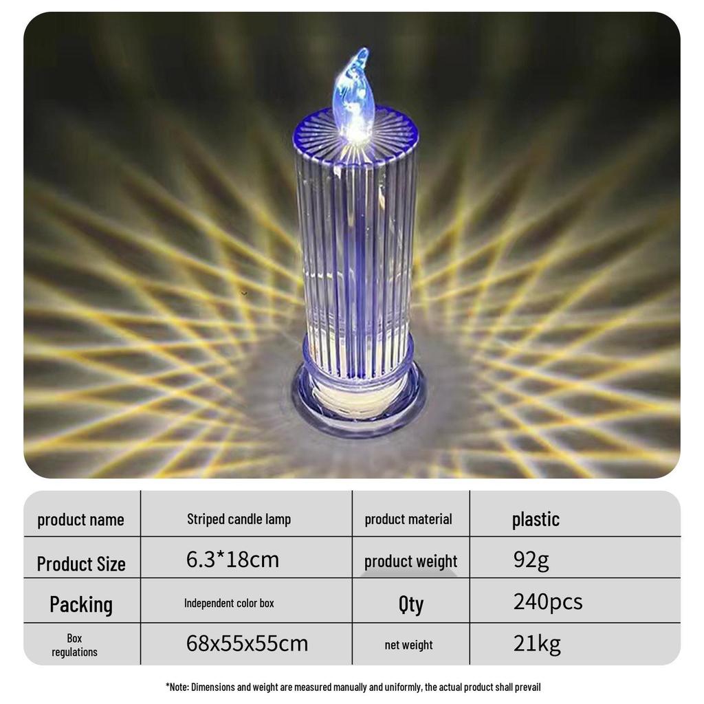 520 Valentine's Day LED Candle: Romantic Festival Simulation Lamp & Creative Desktop Ornament