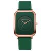 Student Women's Casual Quartz Watch with Square Face and Silicone Strap