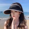 Sun hat women's outdoor empty top sun hat cycling windproof travel beach hat