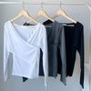New ArrivalS Open Run Women S Layered Wrap Off Shoulder Long Sleeve Side Slit Cr