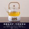 Fruit teapot, teacup, heat-resistant glass flower teapot set, candle heating afternoon tea, leisure hall, beauty salon, tea set