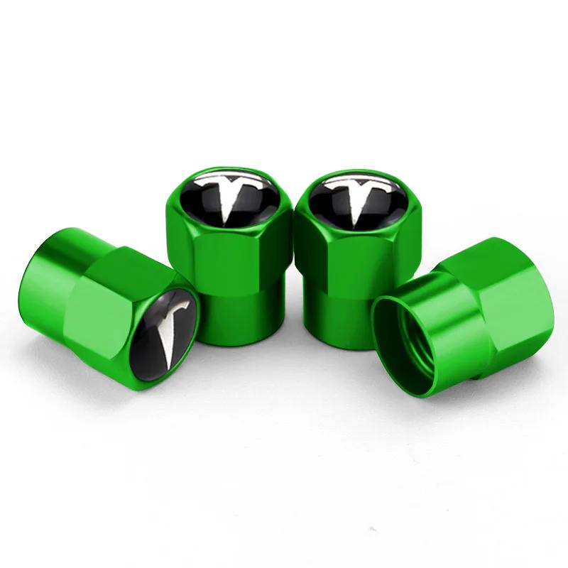 Alloy Car Tire Valve Stems Caps for Tesla Model 3 Y S X Roadster P75D P85D P90D P100D Exterior Accessories