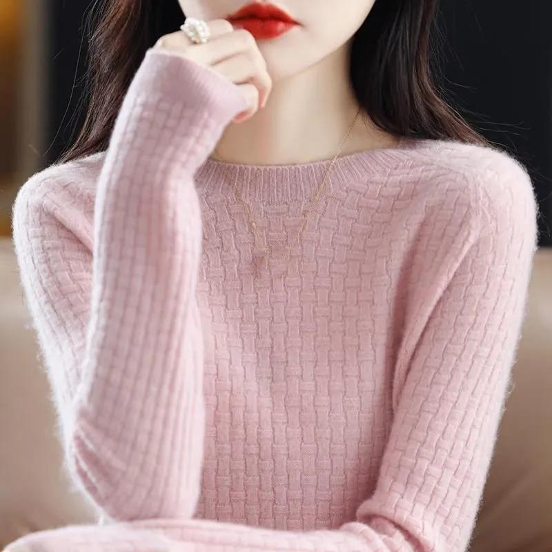 Women Autumn Winter O-neck Pullover Warm Casual Sweater Pulls Jumpers Korean Knitwear Bottoming Shirt