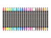 24 Color Metallic Double-Ended Wide Tip Water-Based Erasable Paint Marker Pen for Art