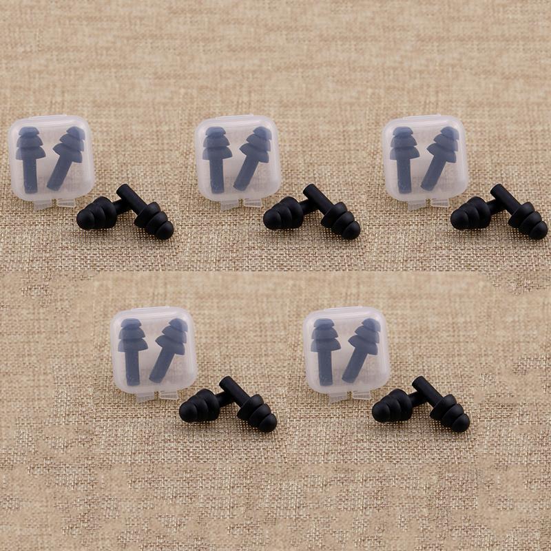 Soft Silicone Ear Plug Ear Protection Sleeping Travel Anti-Noise Earplugs Waterproof Swim Earplugs for Adult Children Swimmers