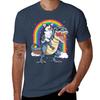 Corgi Riding Dinosaur T Rex Shirt Funny Rainbow Dog Tshirt Outdoor Sports Short Sleeve Top