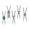 Vintage Western Cowboy Bolo Tie Horn Slips Punk Halskjede Kostymetilbehør Bolo Tie Western