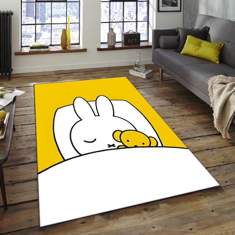 1pc Miffy4 Design Area Rug - Non-Slip, Soft & Cozy Floor Mat for Living Room, Bedroom, Office - Indoor/Outdoor Decorative Carpet