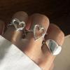 Xiaomi BF CLUB 925 Sterling Silver Ring For Women Jewelry Retro Hollow Heart Open Vintage Handmade Ring Allergy For Party Birthday Gift