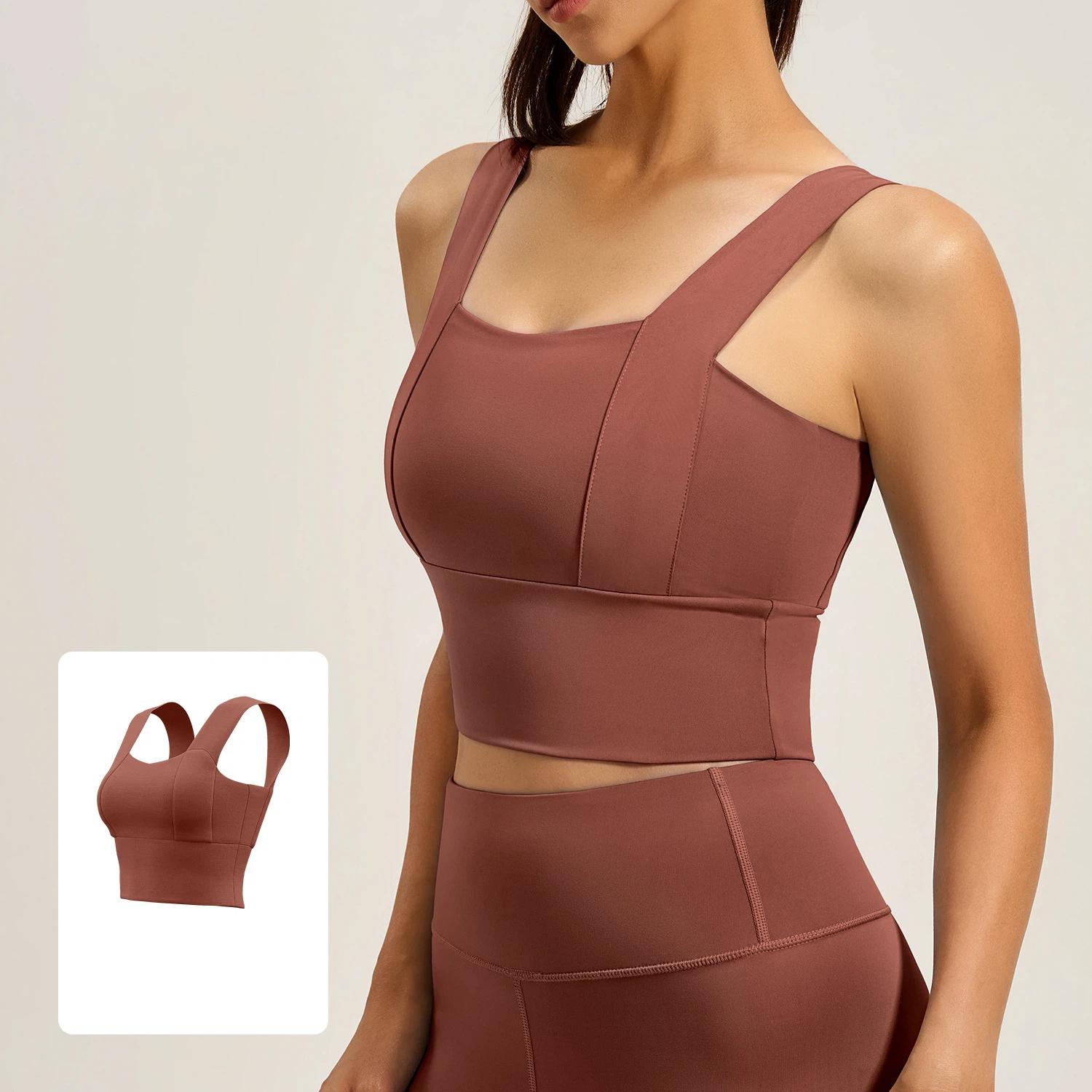

New Summer Sports Bra Female Vest Style High Strength Shock Proof Push Up Sports Fitness Yoga Bra for Women XXL