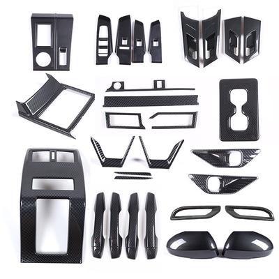 Pro Mitsubishi Outlander 2022 2025 2024 ABS Dekorace středové konzoly z uhlíkových vláken Kryt misky kliky vnitřních dveří Doplňky