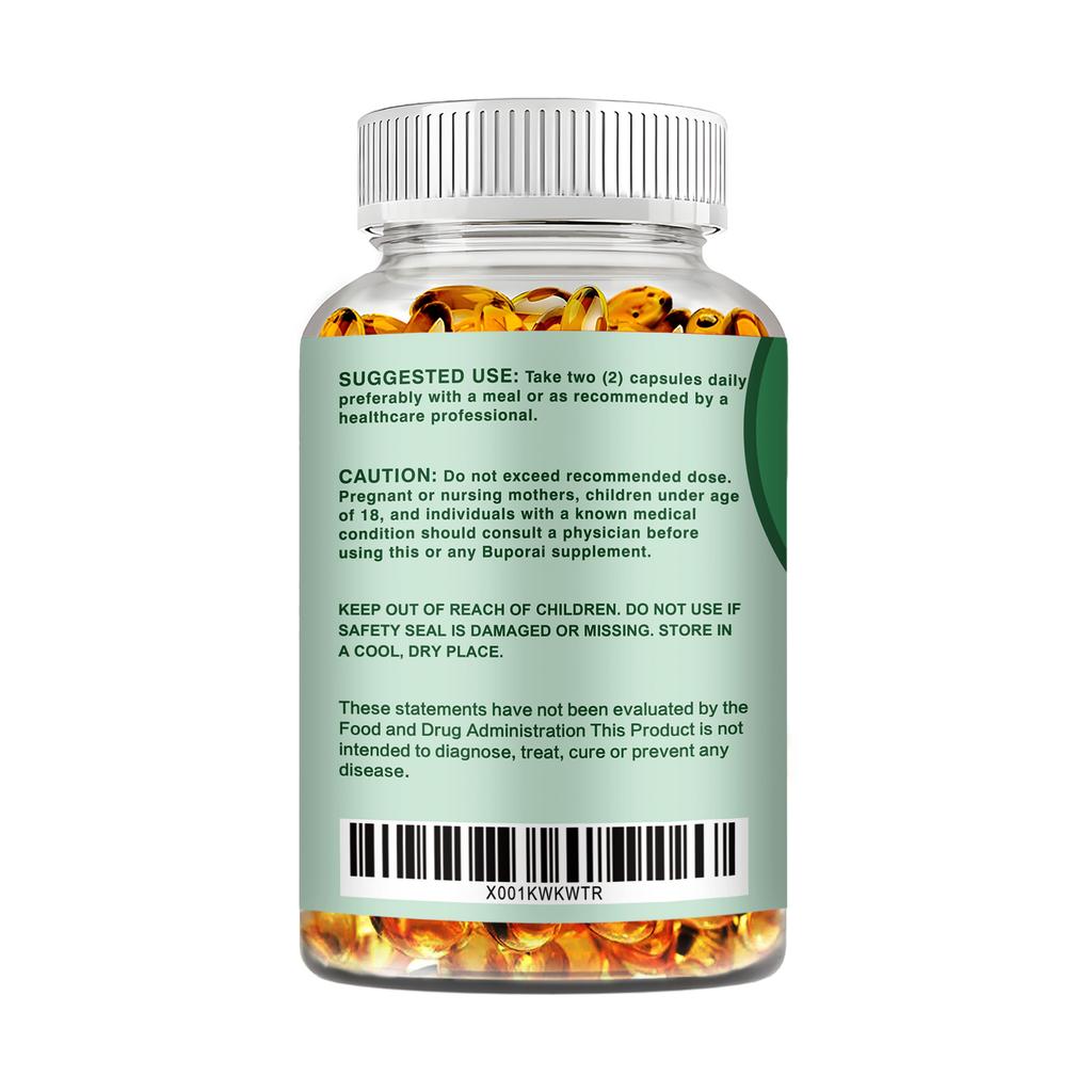 Buporai Capsule Estratto di Olio di Origano, 3000 mg per porzione, forniscono supporto immunitario, potenziano il sistema immunitario e promuovono la salute intestinale.