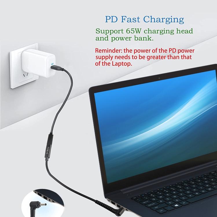 USB-C / Type-C To 4.0 X 1.35mm Power Adapter Charger Cable