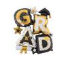 18inch Round Graduation Balloons Standing Balloon Decorative Arrangement Foil Balloon 4D Design Helium Balloon