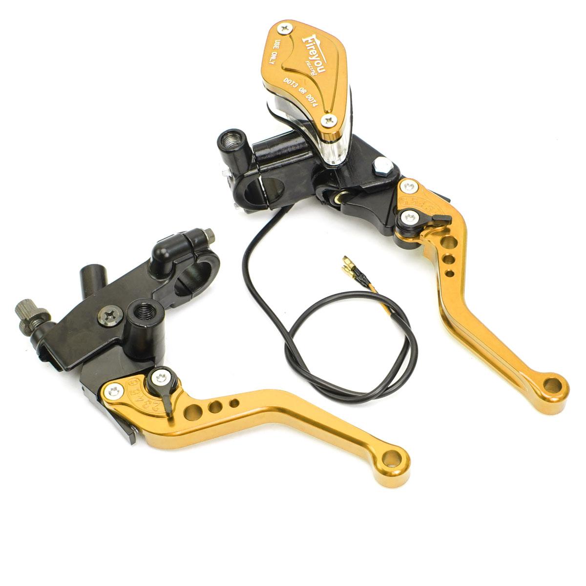 

22mm Motorcycle Brake Clutch Pump Master Cylinder Handles Lever Handlebar Hydraulic Clutch Accessories For ATV Electric Moto золотий