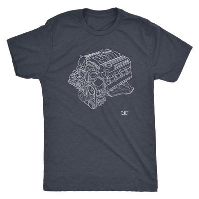 Motor Blauwdruk Illustratie Serie zoals een Hemi 392 6 4L T-shirt