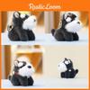 Schnauzer Stuffed Cute Animal Doll Keyring Pendant For Backpack And Decor Car