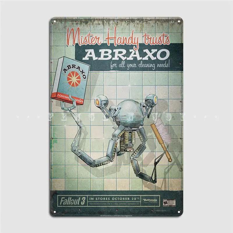 

Металлическая табличка Abraxo Декор для вечеринки на стене Настенный Паб Персонализированная жестяная табличка Постер 20x30cm