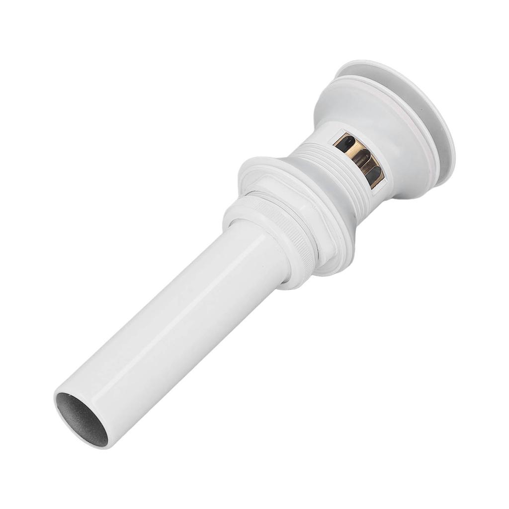 Pop Up Drain Stopper Press Bounce Deodorization Bathroom Sink Drain for Home White With Hole