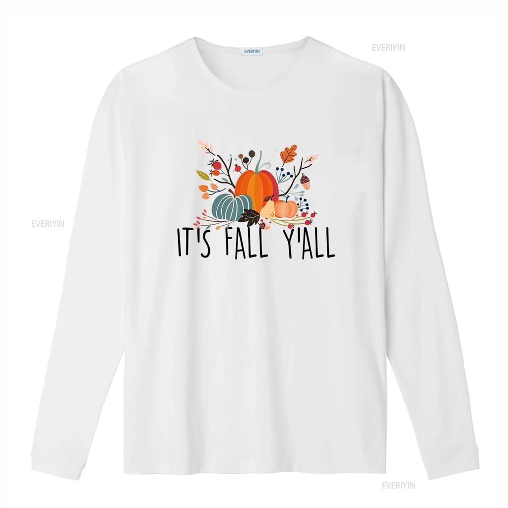 It s Fall Y all Funny Pumpkin Spice T Shirt Autumn vintage Washed Breathable designer clothes Comfortable Stylish Casual