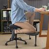 Sedia da Ufficio a Gambe Incrociate, Sedia da Scrivania ADHD, per Adulti, con Ruote, Supporto Lombare Criss e Altezza Regolabile