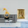 Modern Lifelike Dolphin Figurine Resin Photo Frame Collectible Home Desk Decoration for Entrance