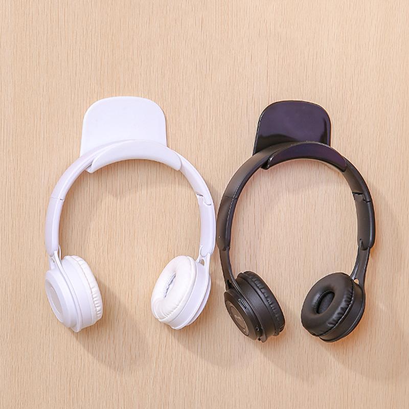 Universal Microphone Stand Headphone Bracket Storage Hook Dormitory Wall-Mounted Computer Headset Holder Earphone Display Holder