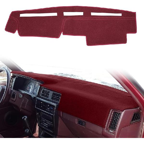 Dashboard Cover Dash Cover Mat Pad  Fit For Nissan Pathfinder D21 Hardbody Pickup Truck 1986 1987 1988 1989 1990 1991 1992 1993 (Black)