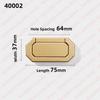 NAIERDI 5 Pieces Concealed Flat Furniture Handle Black Invisible Cabinet Pulls Aluminum Alloy Wardrobe Door Handles