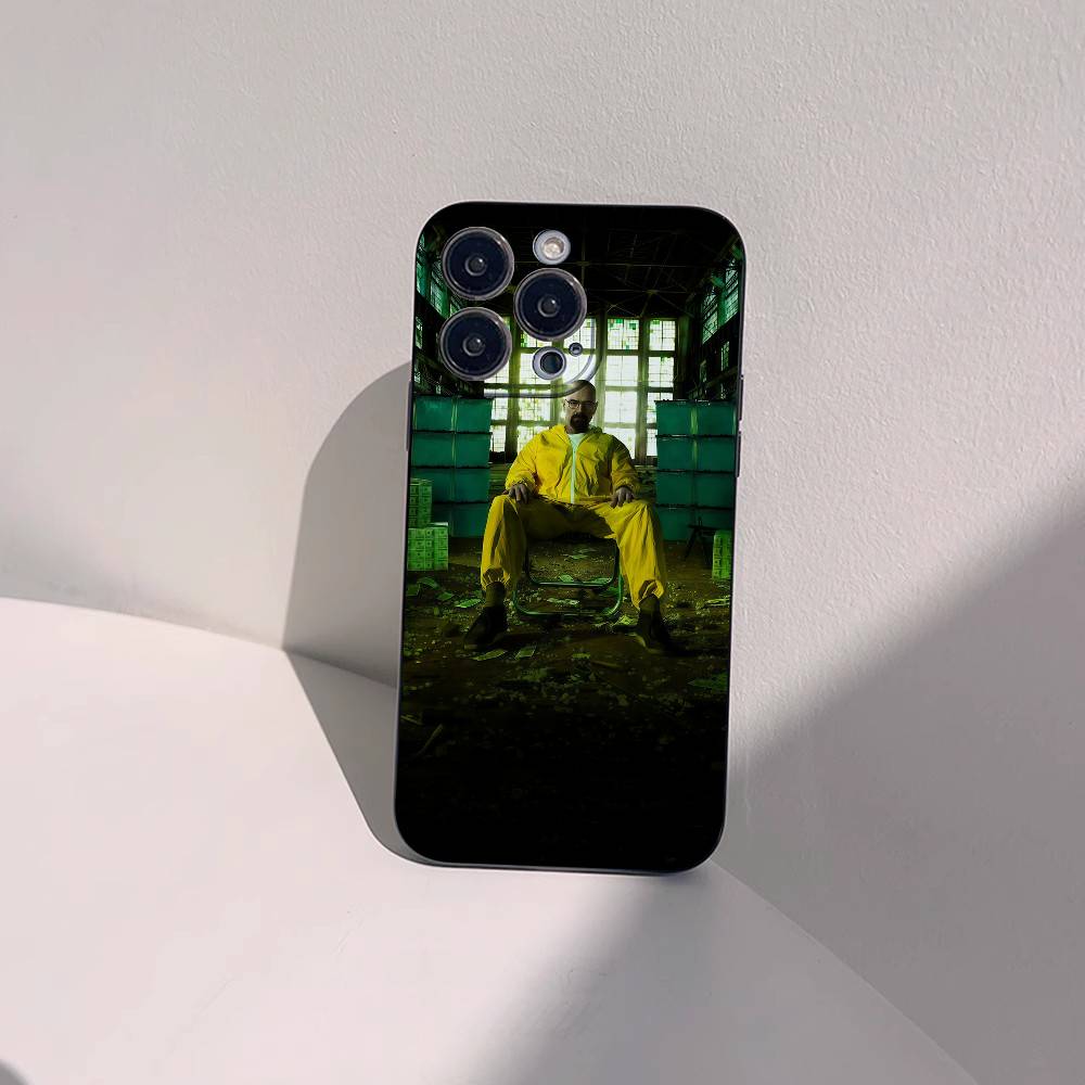 BREAKING BAD Phone Case Black Silicone Matte Phone Case For Iphone 17 Air 16 15 14 13 12 11 Pro Max TPU Soft Case iPhone 16
