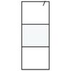 Walk In Shower Screen for Walk In Shower Black 80 X 195 Cm Semi Matte ESG Glass