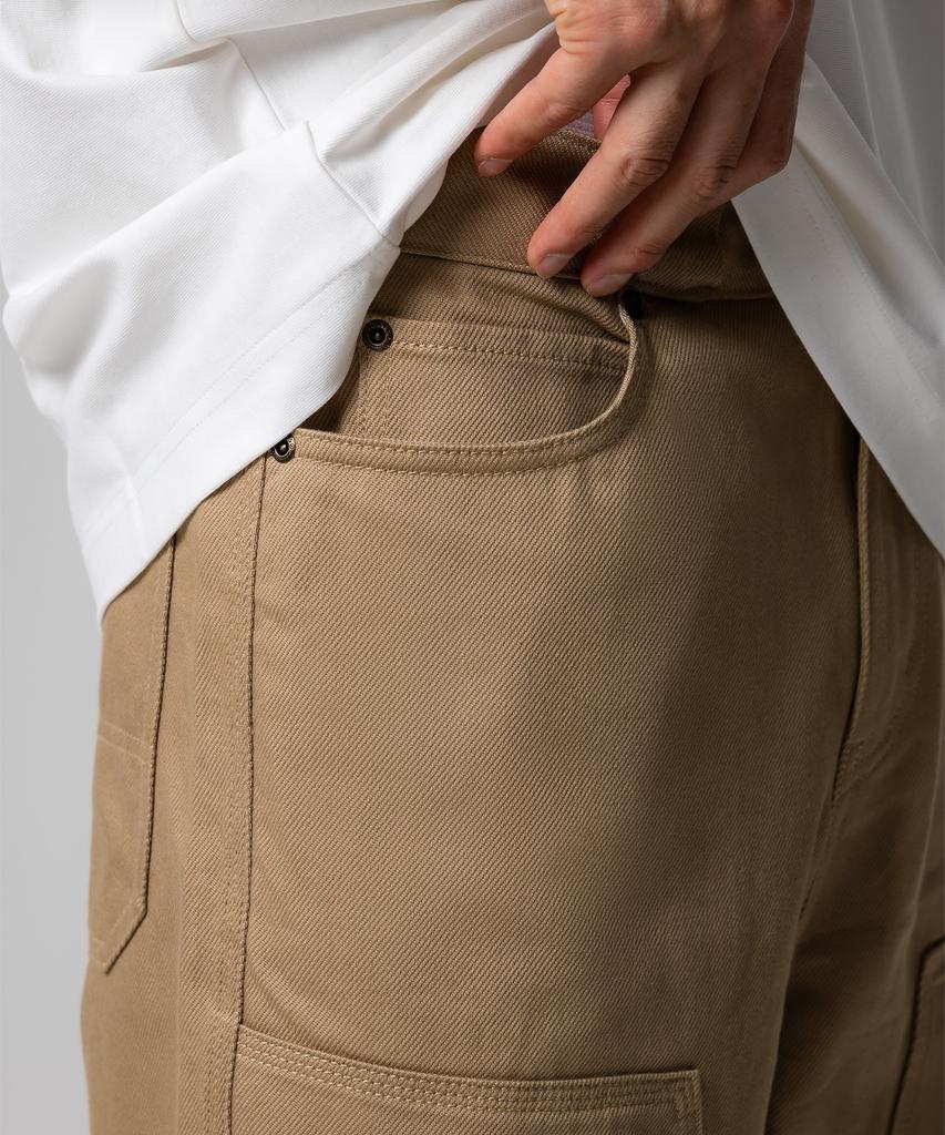 DICKIES Double Knee Carpenter Twill Work Pants Khaki