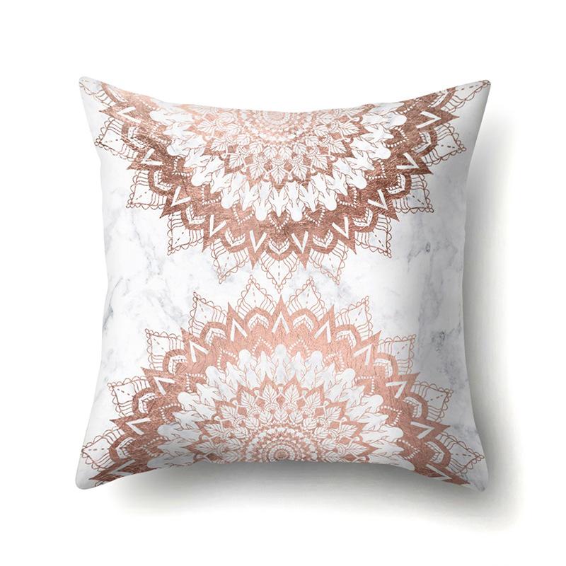 Polyester Pillow Case Automobile Decoration Home Printed Pillow Case Waist Cushion Cover Car Cushion Head Cushion Cover