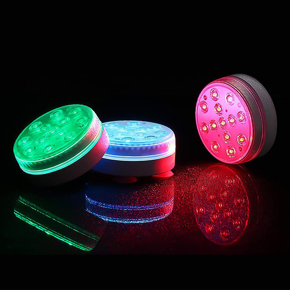 Unterwasserleuchten mit Fernbedienung 13LED Schwimmbadleuchte IP68 Wasserdicht Helle Tauchlampe für Teich/Pool/Aquarium