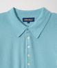 EDWARDMAX 5-Button Cotton Collar Summer Long Sleeve Knit (Emerald Blue)