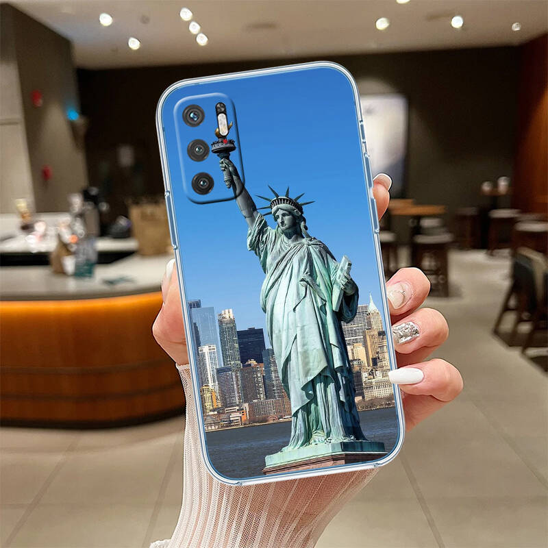 Statue of Liberty Phone Case for Motorola Edge 20 30 S30 40 50 Fusion Lite Plus Pro Ultra Neo One Action Zoom Hyper Power Macro Vision