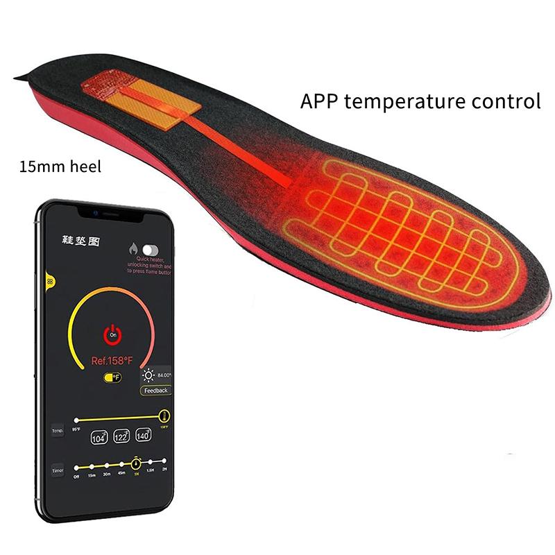 Inteligentne podgrzewane wkładki do butów z szybkim ładowaniem USB, wodoodporne podgrzewacze 3-stopniowe do narciarstwa, wędrówek i sportów zimowych