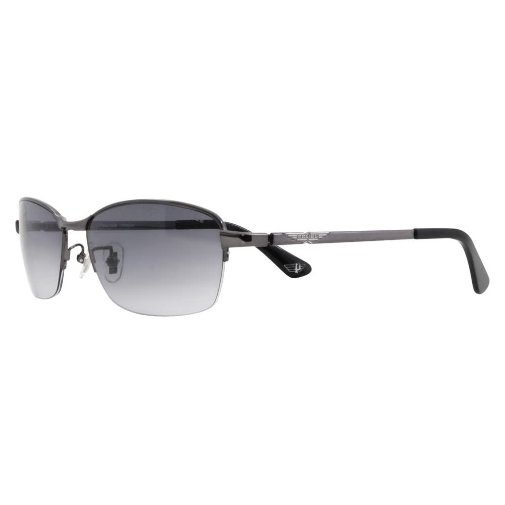 [Police] Fashion Glasses Eyeglasses Sunglasses SPLG37J 0568 58 2023 Model Men's Square Half-Rim Semi-Role