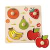 Montessori Baby Toys 3D Wooden Puzzles Children'S Hand Scratch Board Game Kids Early Learning Education Fruit Cognitive Plaything