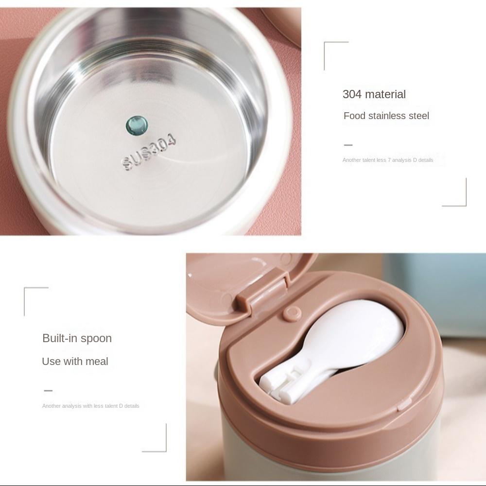 Porridge Cup Insulated-Food-Jars Wide Mouth Thermal Lunch Container for Hot-Food