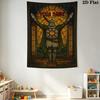 Custom Name Dark Souls Wall Tapestry Aesthetic Wall Hanging Printed Fabric Blanket Decorative Tapestries for Bedroom Living Room Home Decor