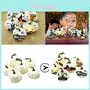 Exquisite 6pcs Artificial Foam Pumpkin Set For Elegant Halloween And Thanksgiving Decor