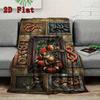 Snakes Ornate Frames 2D Flat Pattern Flannel Blanket, High quality All Seasons, Home Decor, Warmth and Comfort, Perfect for Christmas Gifts.