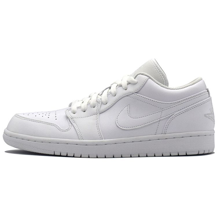 

Мужские кроссовки Air Jordan 1 Retro Low Pure Platinum белые 553558-170