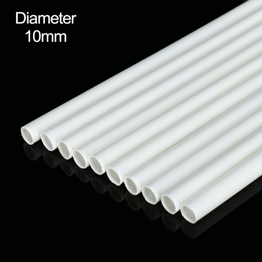 10 sztuk ABS Rura Okrągła Plastikowa Pusta Rura średnica 2mm/2,5mm/3mm/4mm/5mm/6mm/8mm/10mm DIY Ręcznie robione Materiał do stołu piaskowego model