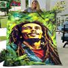 Pop Singer R-Reggae Bob Marley Four Seasons Blanket Sofa Cover Travel Bed Plush Blanket Travel Office Break Blanket Gift
