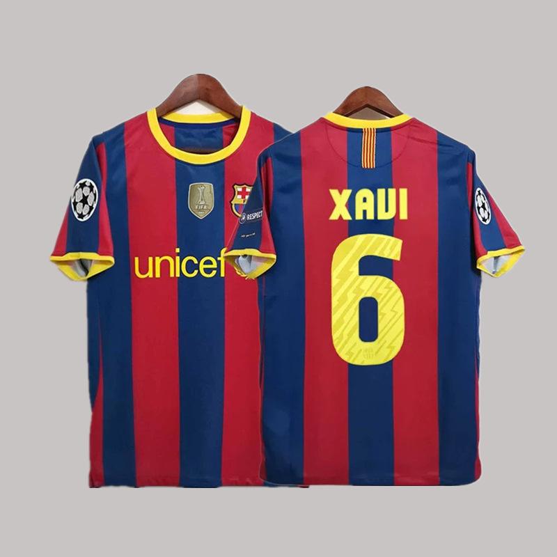 Vintage jersey football jersey classic nostalgic Italian French AC Messi short-sleeved sportswear jersey S