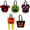 Festival Halloween Candy Bag Gift Cookie Bags Bat/Skull/ Skeleton Shaped Packaging Bags for Trick or Treating Pouch